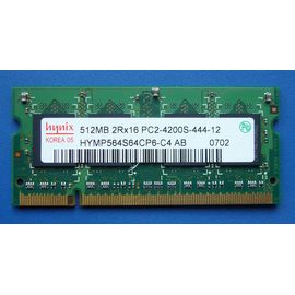 Arbeitsspeicher RAM hynix DDR2 | 512MB | 533MHz | 2Rx16 | PC2-4200S-444-12