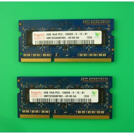 Arbeitsspeicher RAM hynix DDR3 | 4GB (2x2GB) | 1333 MHZ | PC3-10600S | HMT325S6BFR8C-H9